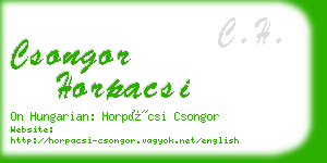 csongor horpacsi business card